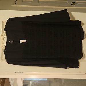 Plus size black blouse
